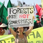 Protest against proposed programs like REDD+