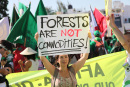Protest against proposed programs like REDD+